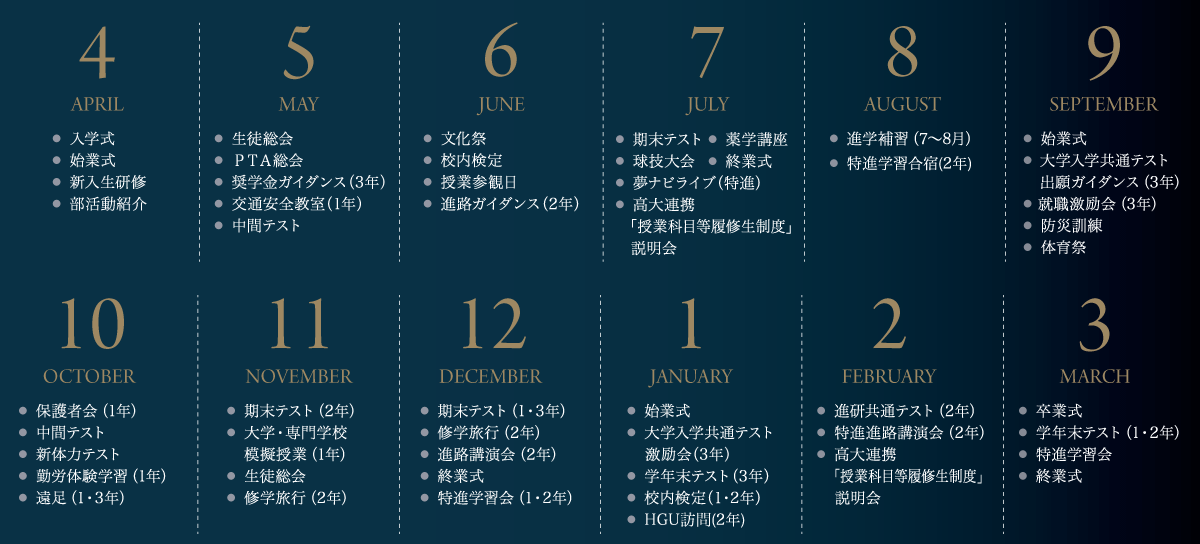 年間行事予定